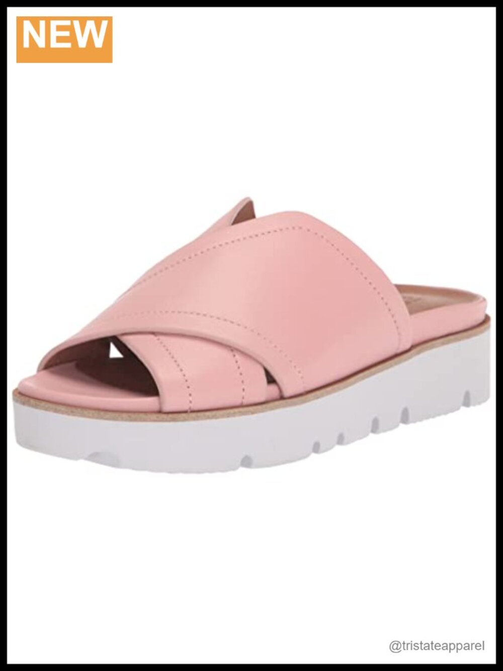 Slip On X-Band Platform Sandal EVA Rubber Sole Open Toe Slingback
